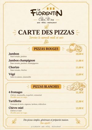 carte pizza