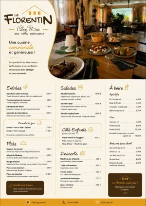 menu Florentin
